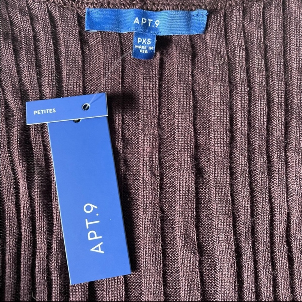 914. NWOT - Apt 9 Purple and Silver Cardigan - Picture 2 of 8